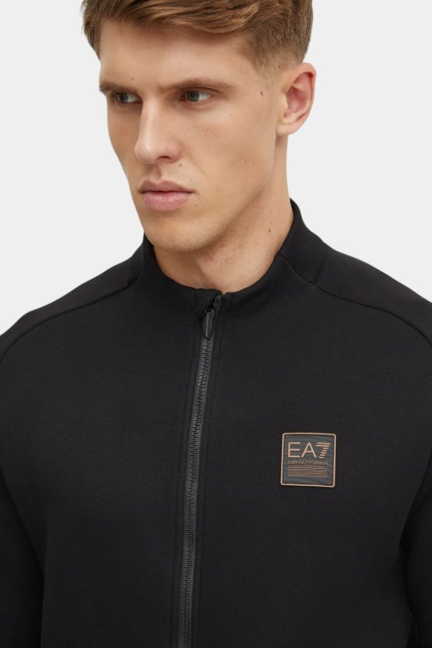 Чорний спортивний костюм з олімпійкою та джогерами 6DPV62 PJODZ 1200 EA7