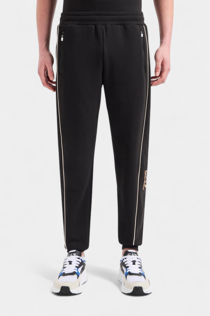 Чорний спортивний костюм Logo Series 6DPM21 PJZJZ 1200 EA7