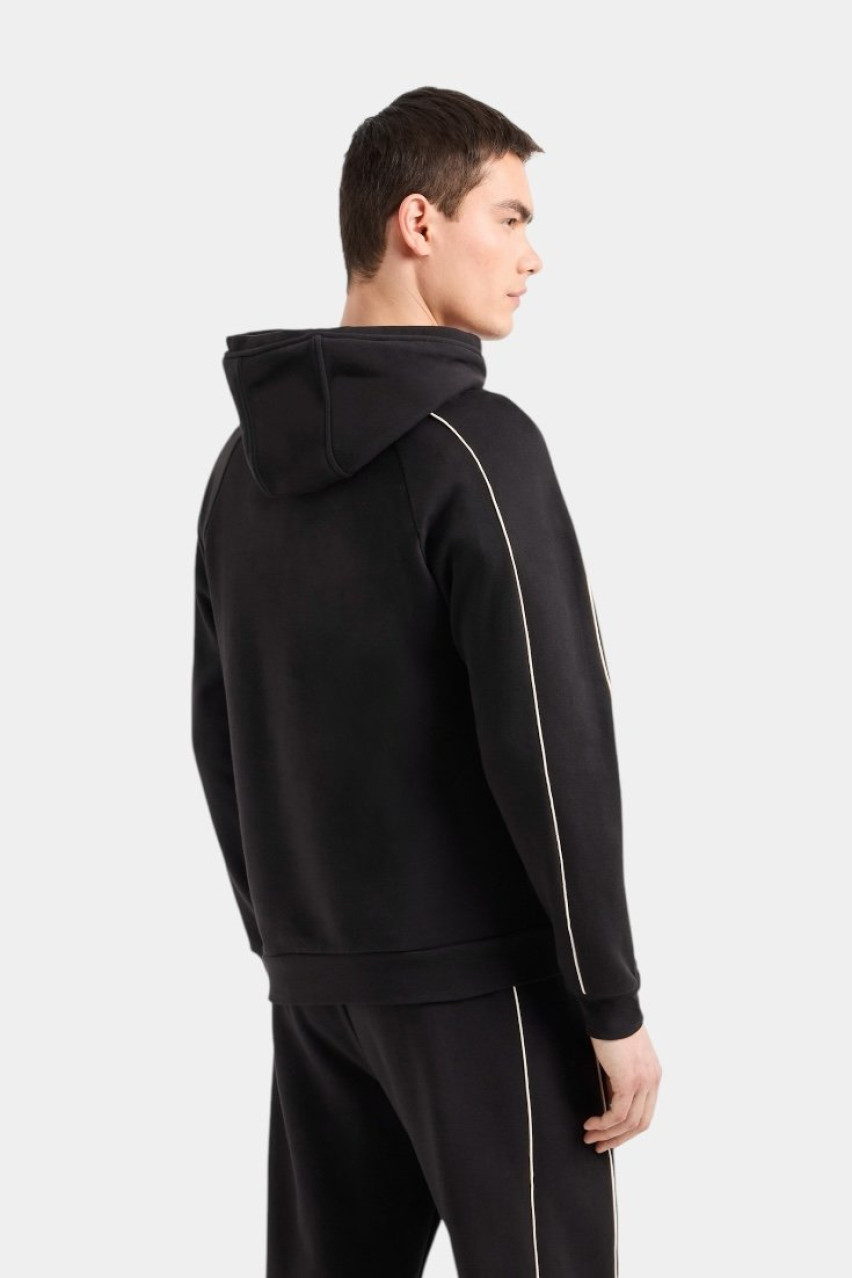 Чорний спортивний костюм Logo Series 6DPM21 PJZJZ 1200 EA7