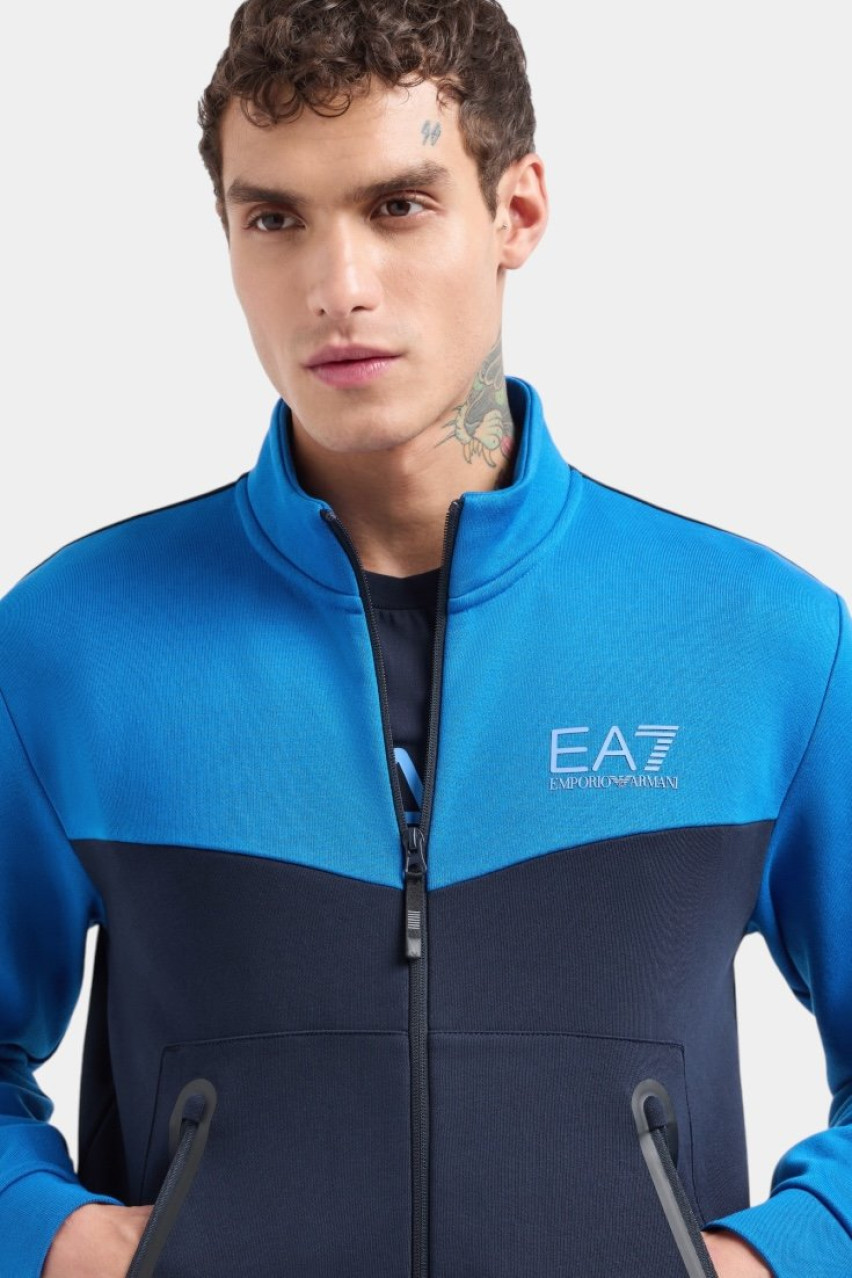 Синій спортивний костюм Athletic Colour Block 6DPV59 PJVTZ 1562 EA7