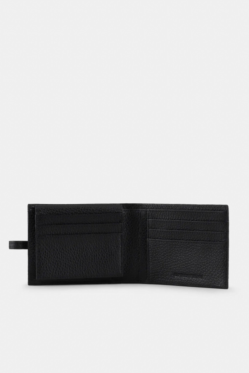 Чёрный кошелек Emporio Armani