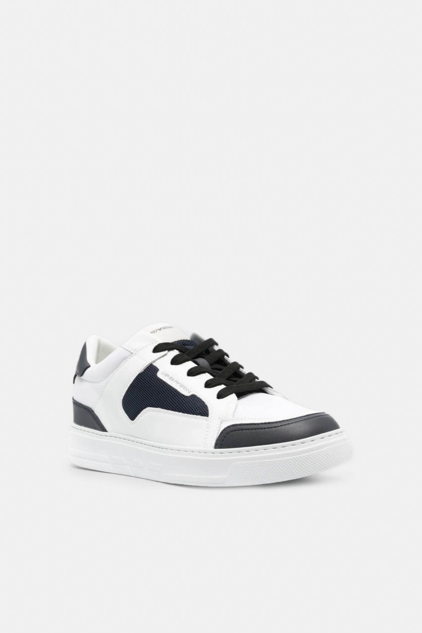 Белые кеды Emporio Armani