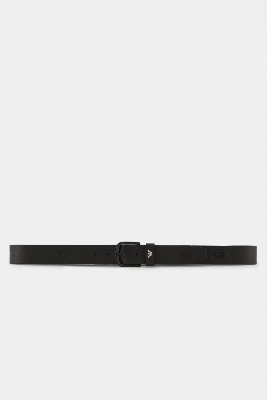 Чорний ремінь Emporio Armani 