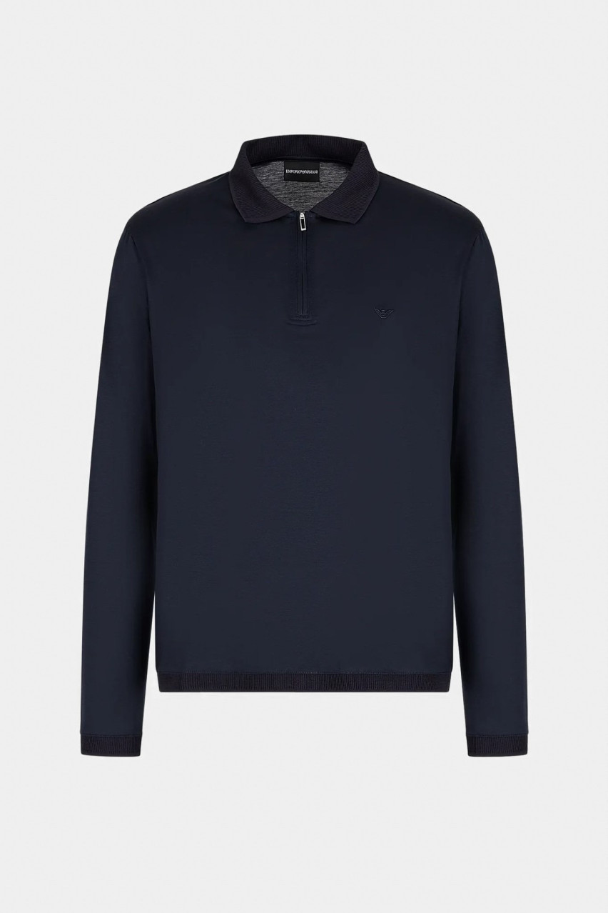 Темно-синє поло Emporio Armani