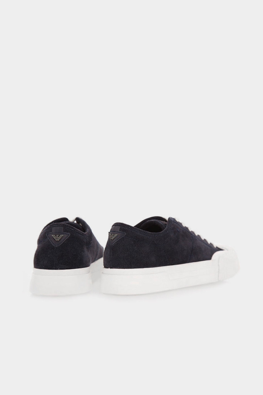 Тёмно-синие кеды Emporio Armani