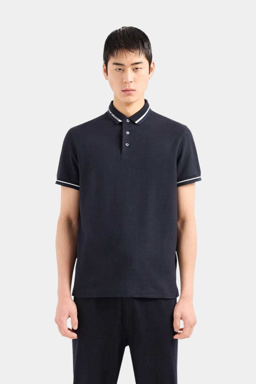 Темно-синє поло 3D1FM4 1JCYZ 09R8 Emporio Armani