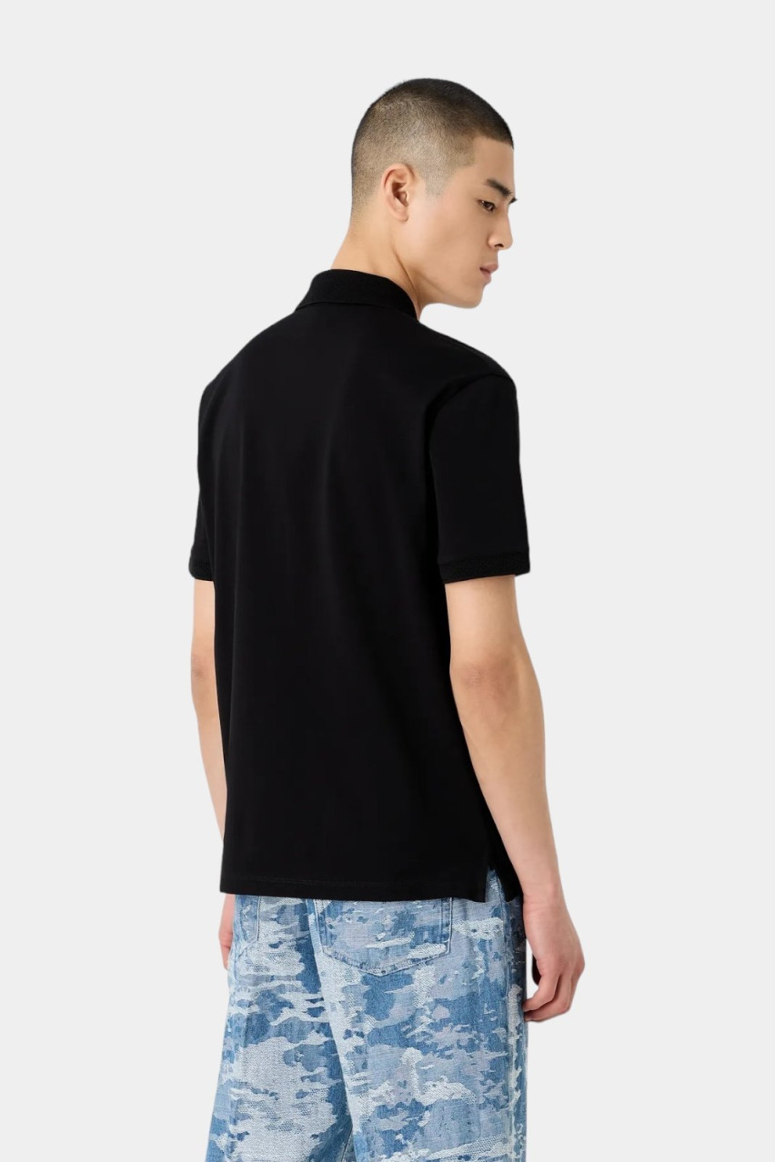 Чорне поло 3D1FF2 1JTKZ 0999 Emporio Armani