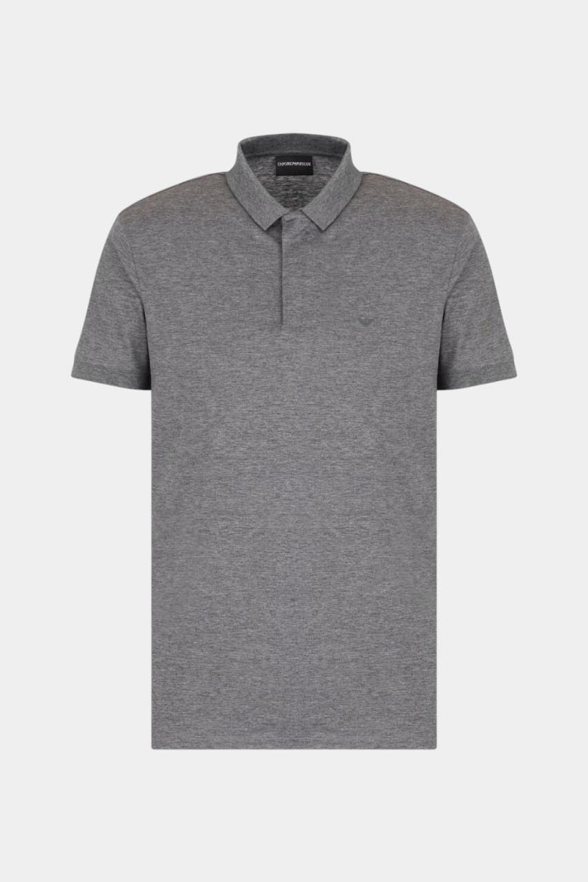 Сіре поло Travel Essentials зі сумішшю ліоцелу EM000312 AF10761 O8004 Emporio Armani