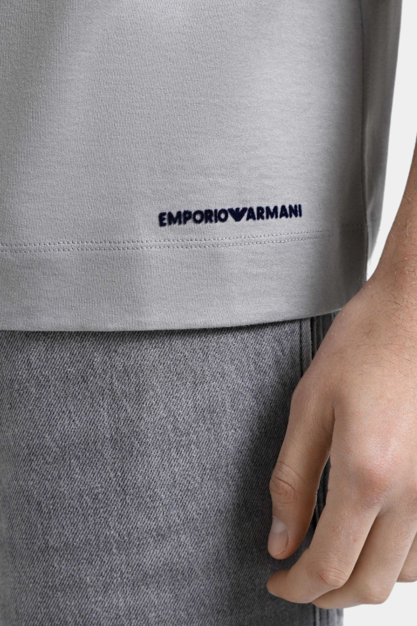 Сіра бавовняна футболка 6D1TM4 1JOCZ 06K3 Emporio Armani
