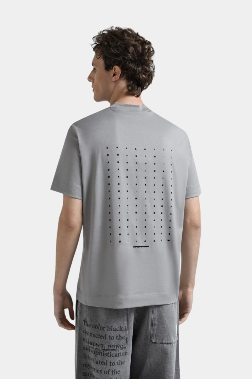 Сіра бавовняна футболка 6D1TM4 1JOCZ 06K3 Emporio Armani