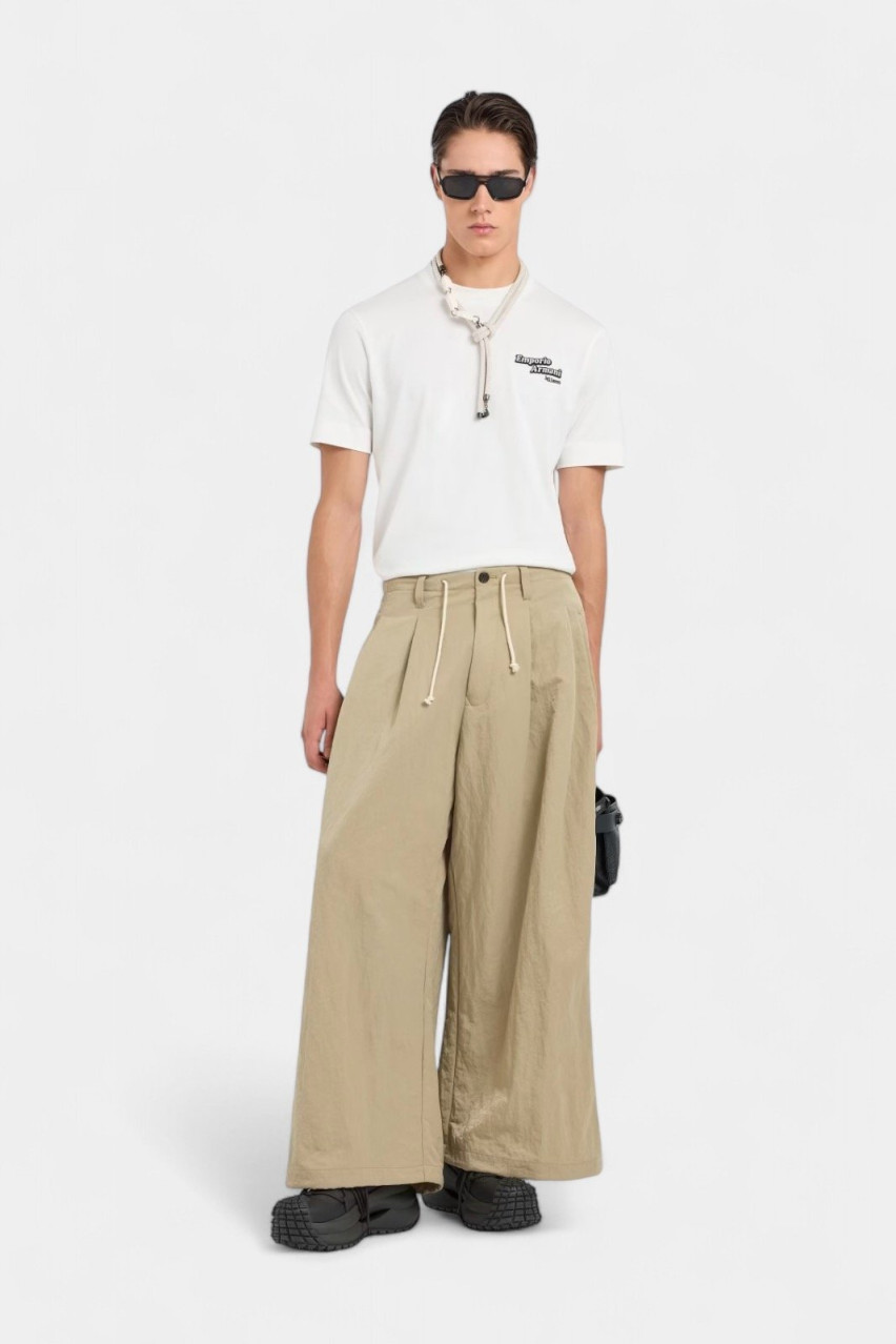 Біла бавовняна футболка з рельєфною брендованою нашивкою 6D1TD7 1JOCZ 01C1 Emporio Armani