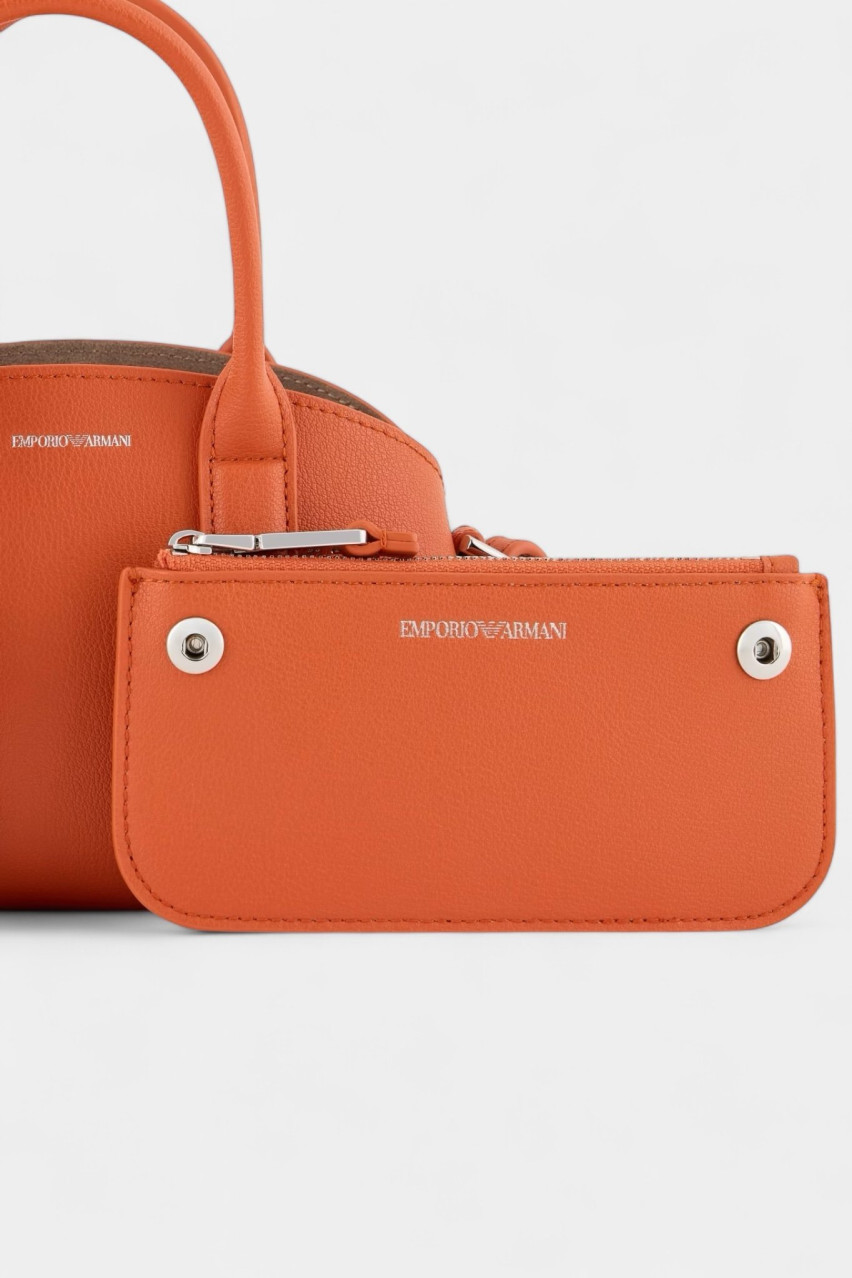 Помаранчева сумка Icon маленького розміру із регенерованої шкіри EW000365 AF11933 U3041 Emporio Armani