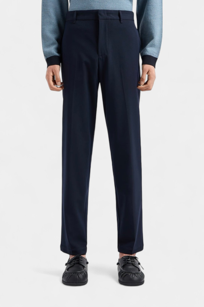 Темно-синие брюки из плотной ткани 6D1P65 1NUUZ 0920 Emporio Armani