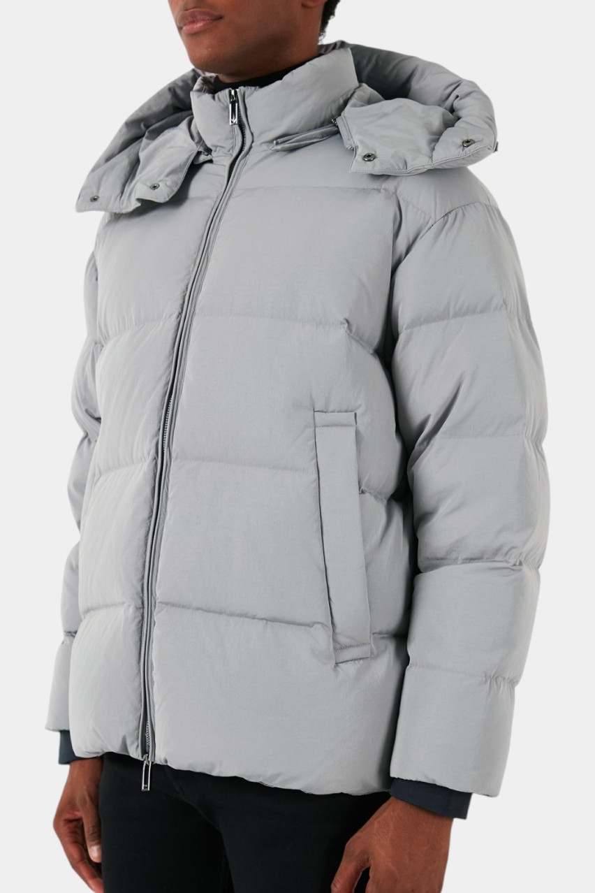 Сірий пуховик 6D1B83 1NVDZ 06K3 Emporio Armani