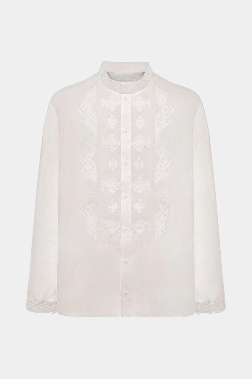 Біла дизайнерська вишиванка «Доріжка» GAPTUVALNYA