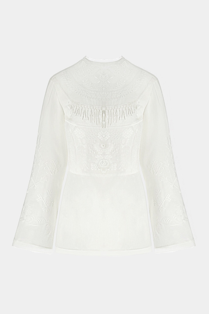 Белая вышитая рубашка Единства GPTV_AA_24082 GAPTUVALNYA