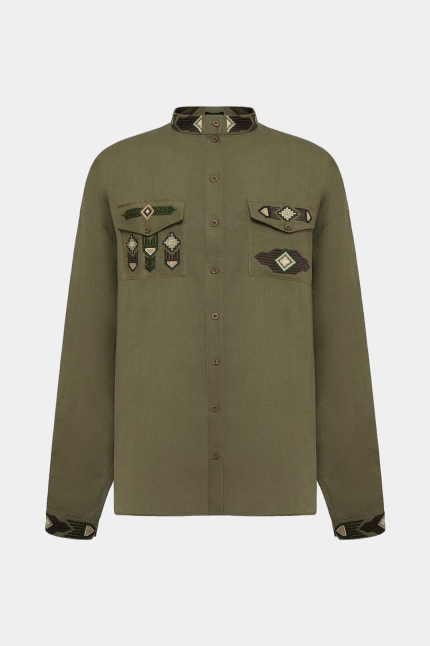 Хакі вишванка «Малинок» GAPTUVALNYA