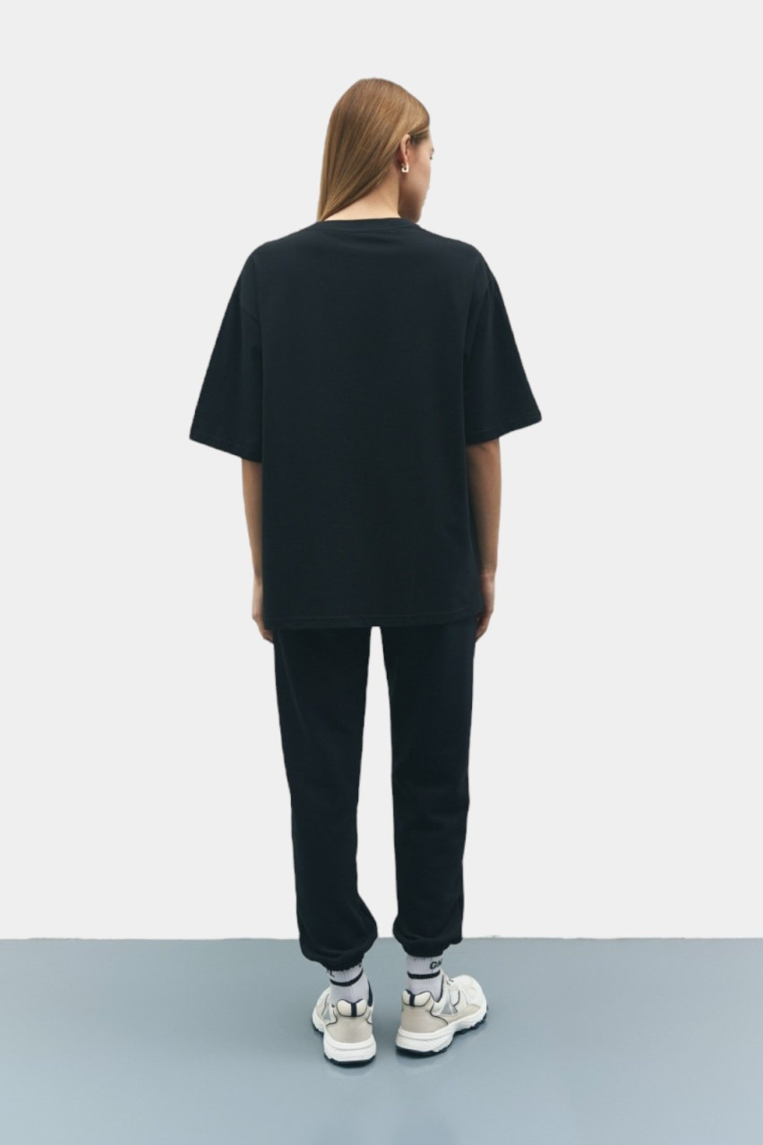 Антрацитовая футболка Permanent Collection GNZ