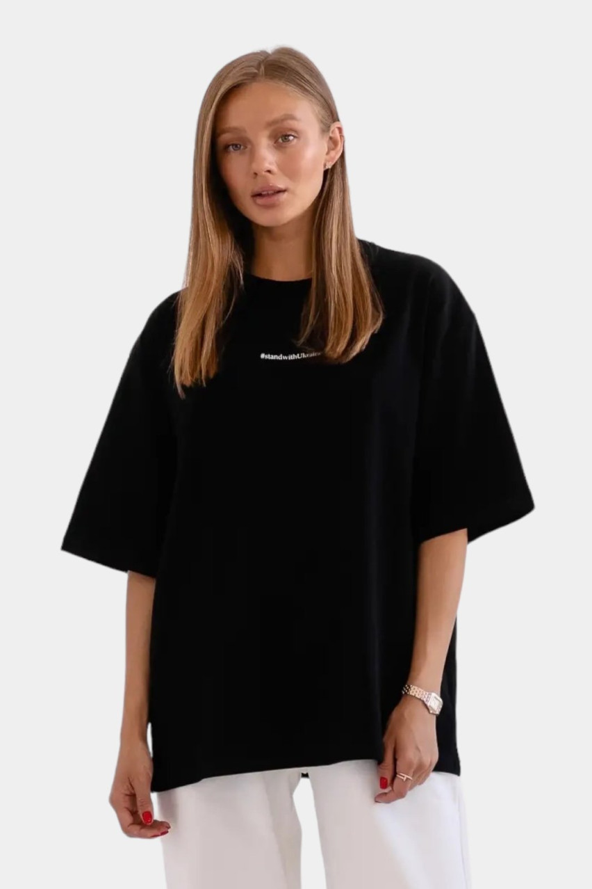 Чорна футболка #standwithUkraine SS22ST_F_Black GNZ