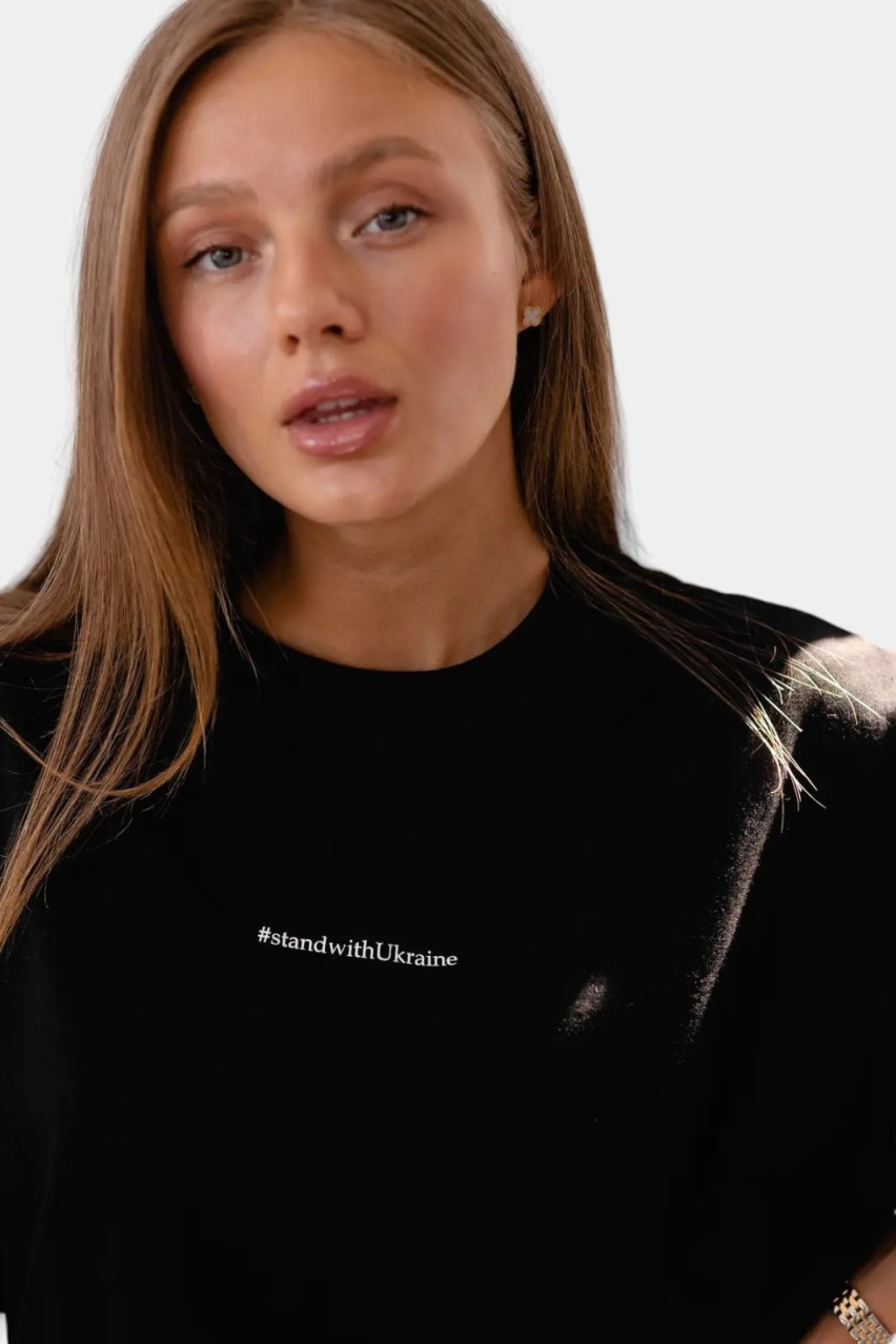 Чорна футболка #standwithUkraine SS22ST_F_Black GNZ