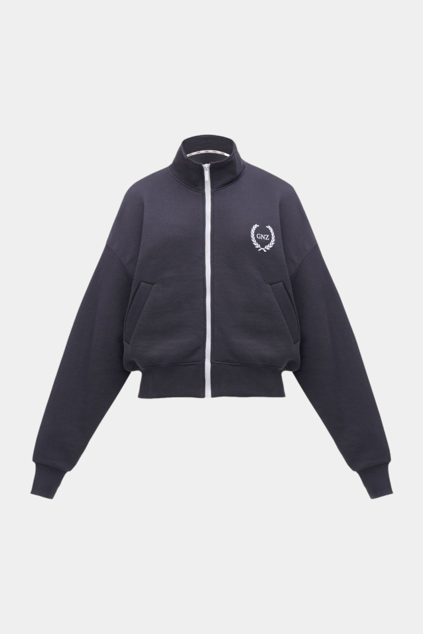 Графітовий світшот 80' Short on zipper SS24-SP80'-SWsh-Storm GNZ