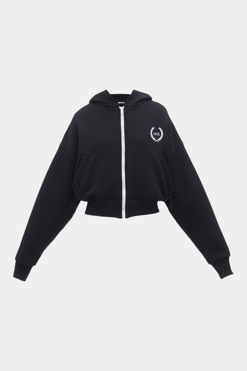 Антрацитове худі 80' Short on zipper SS24-SP80'-HWsh-Anth GNZ