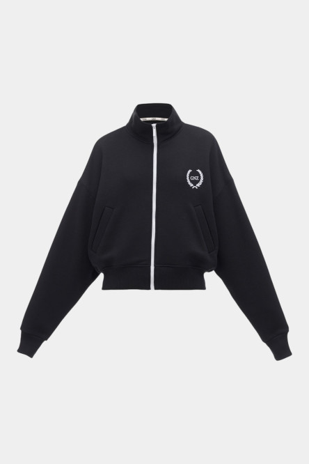 Антрацитовий світшот 80' Short on zipper