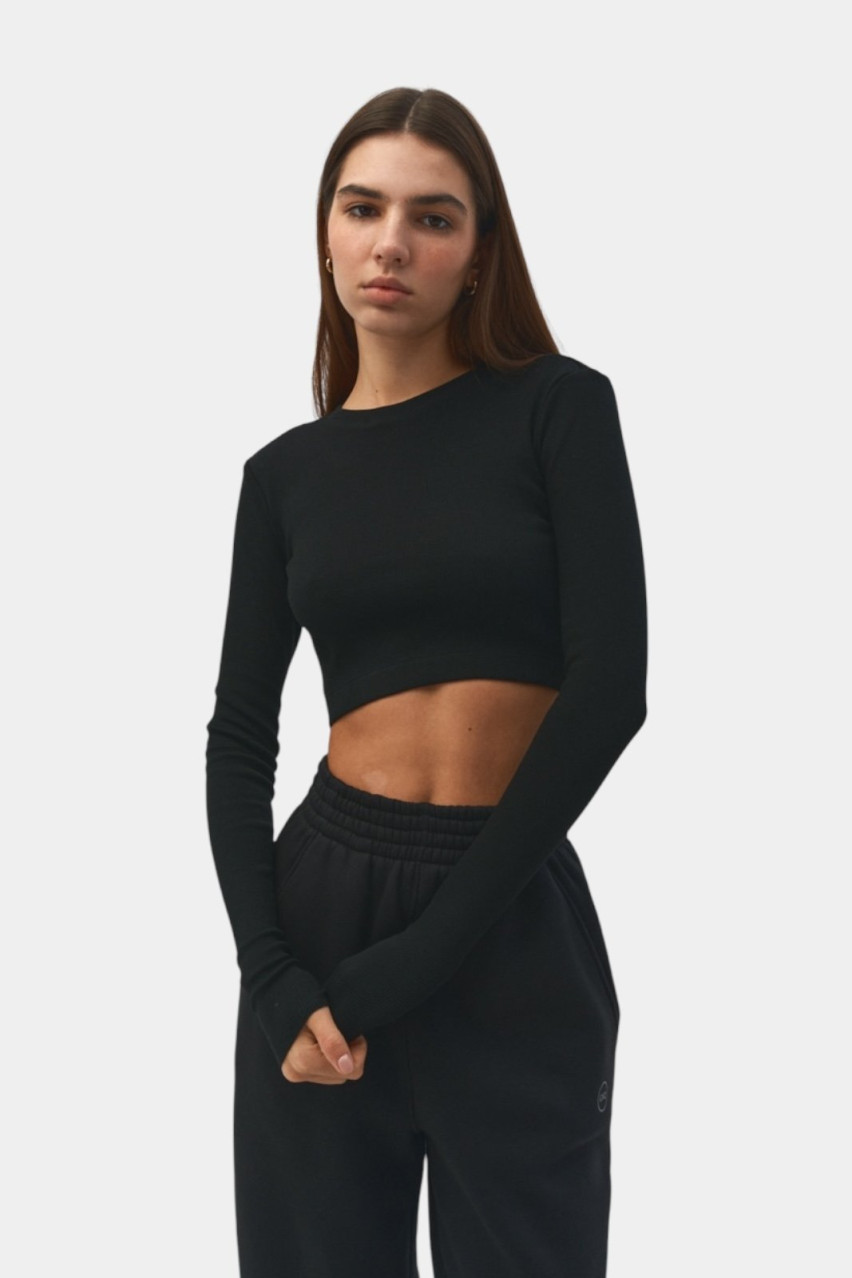 Черный кроп-топ Anna SS22_TopANNA_Black GNZ