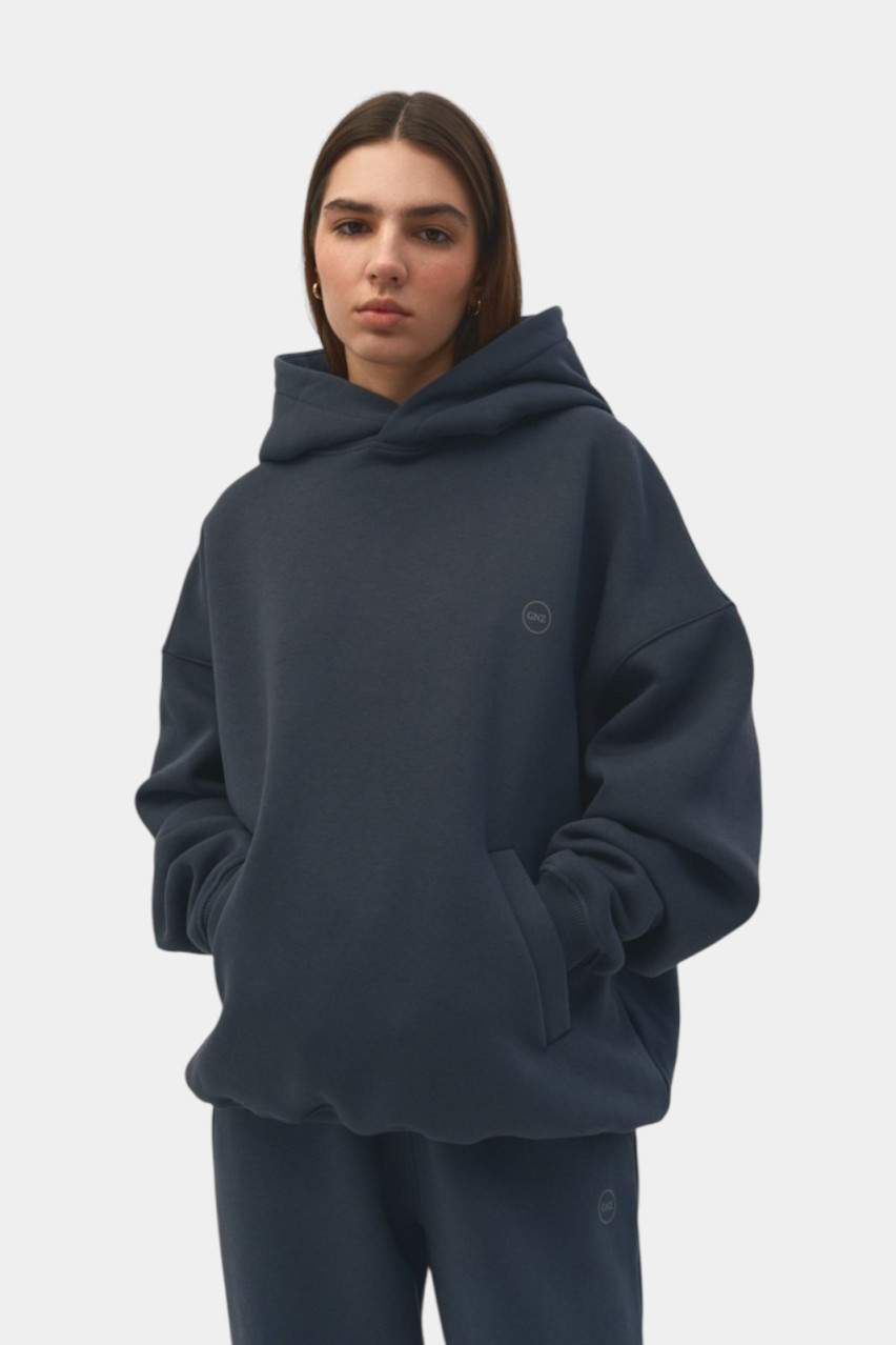 Графитовое худи Permanent Collection SS22-23РС_HW_Storm GNZ