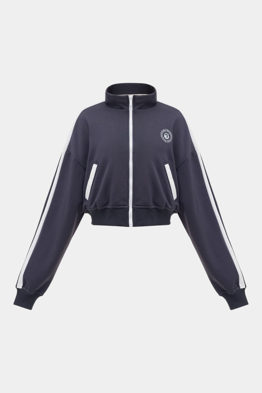 Графитовый свитшот Gala с лампасами SS24_SWstrG_Storm GNZ