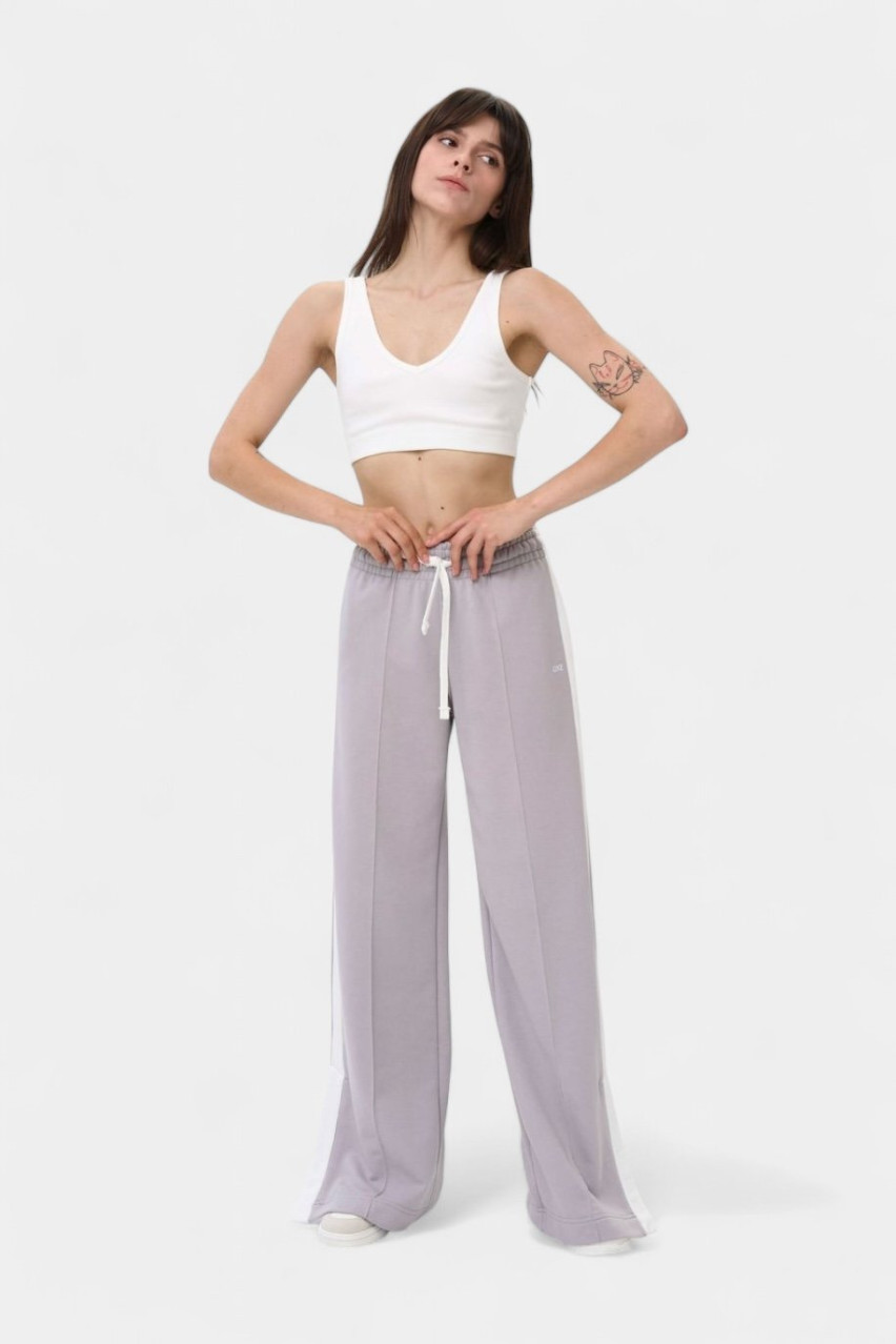 Сиреневые спортивные штаны Gala с лампасами SS24_strG_Steel GNZ