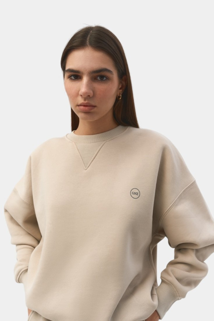 Бежевый свитшот Permanent collection SS22-23РС_SW_Sand GNZ