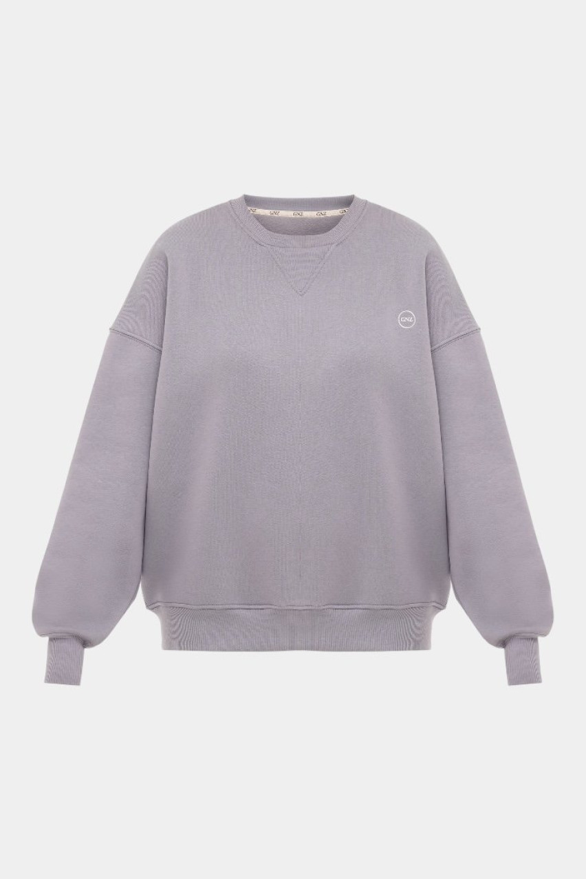 Бузковий світшот Permanent Collection SS22-23РС_SW_Steel GNZ