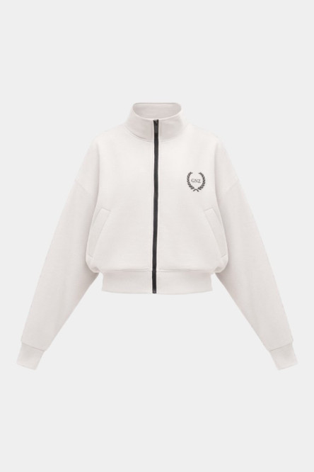 Молочный свитшот 80' Short on zipper