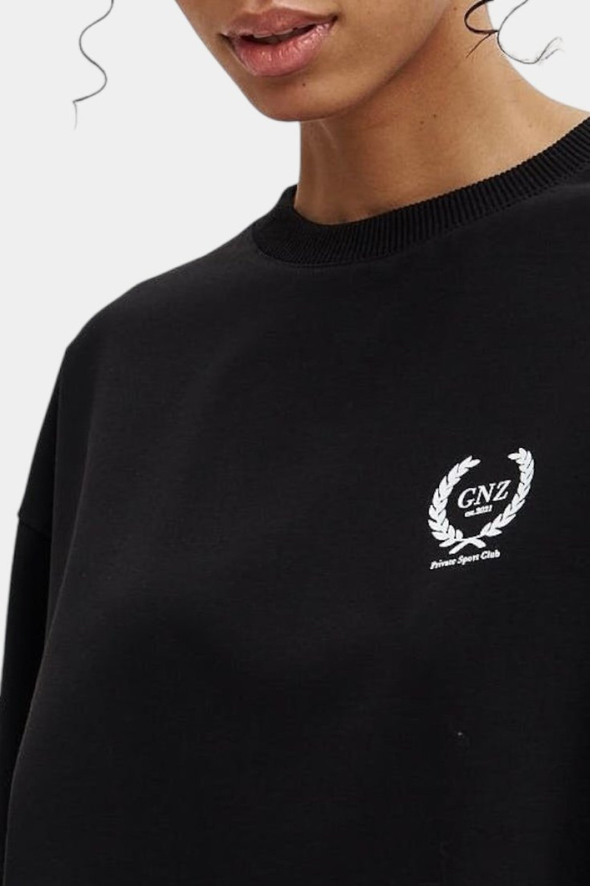 Чёрная оверсайз футболка Vintage GNZ