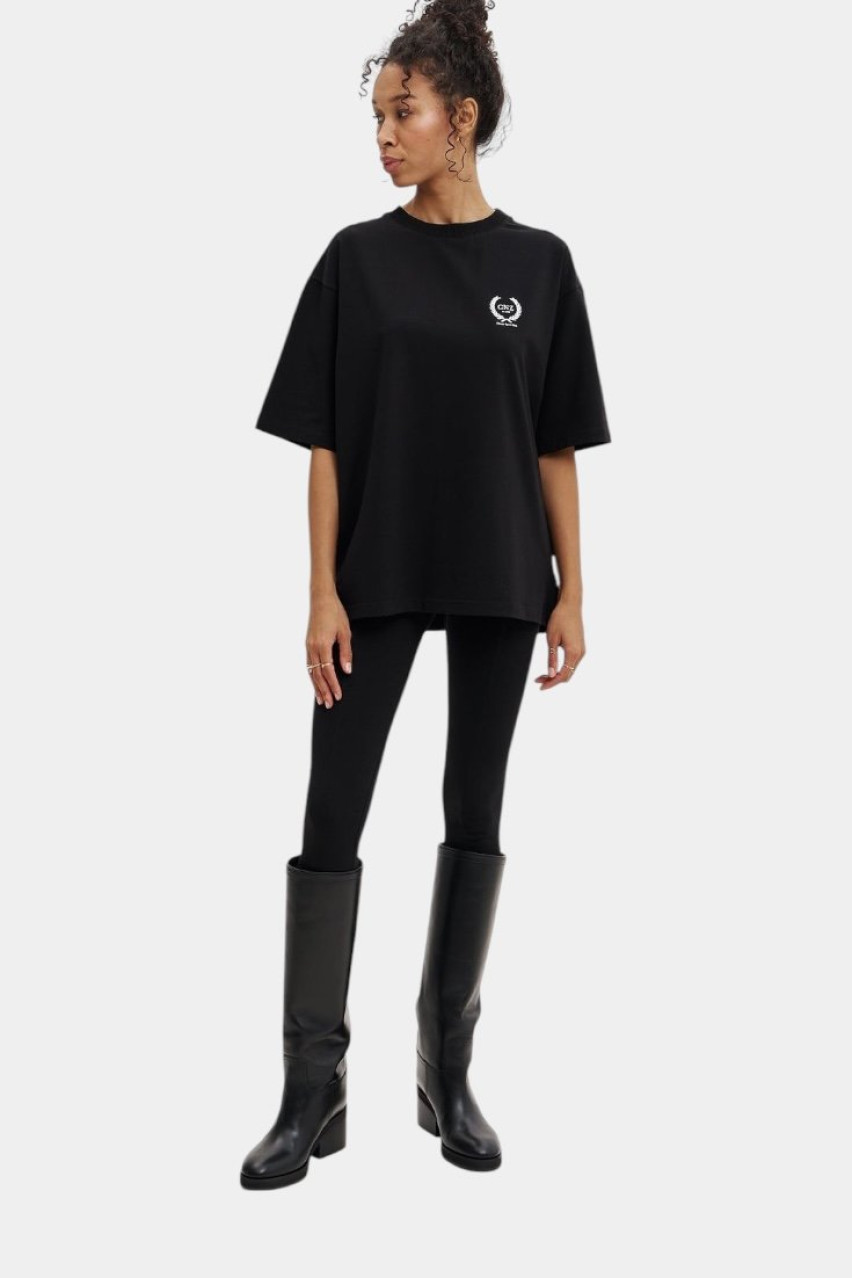 Чёрная оверсайз футболка Vintage GNZ