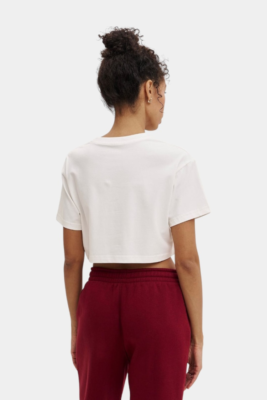 Молочная укороченная футболка Vintage GNZ