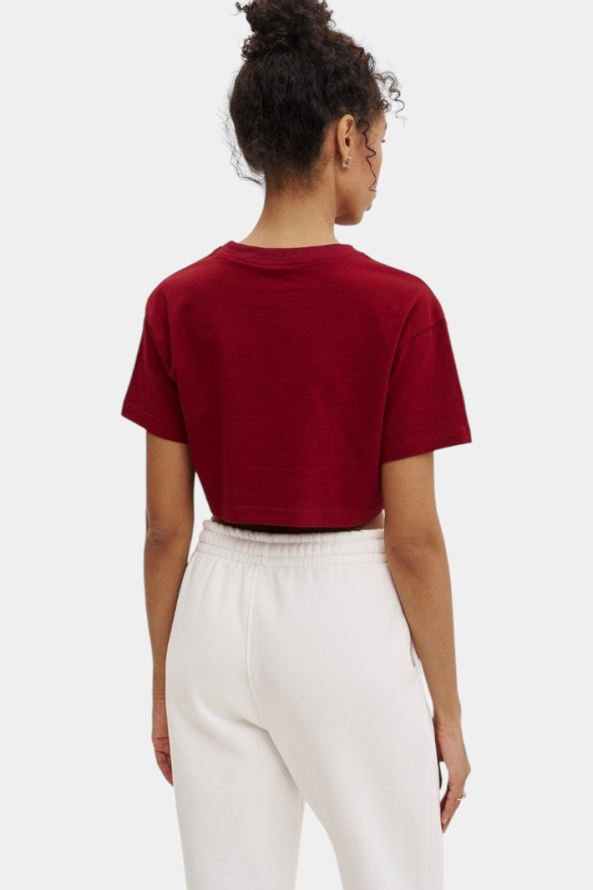 Бордова вкорочена футболка Vintage GNZ