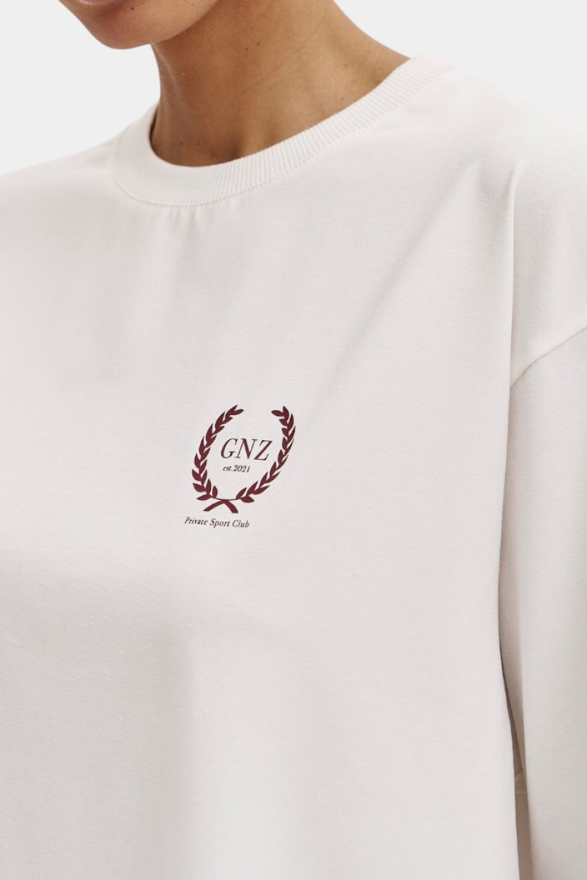 Молочная оверсайз футболка Vintage GNZ