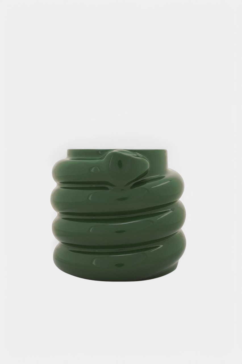 Зеленая свеча со змеей SC-004-SN GUNIA Project