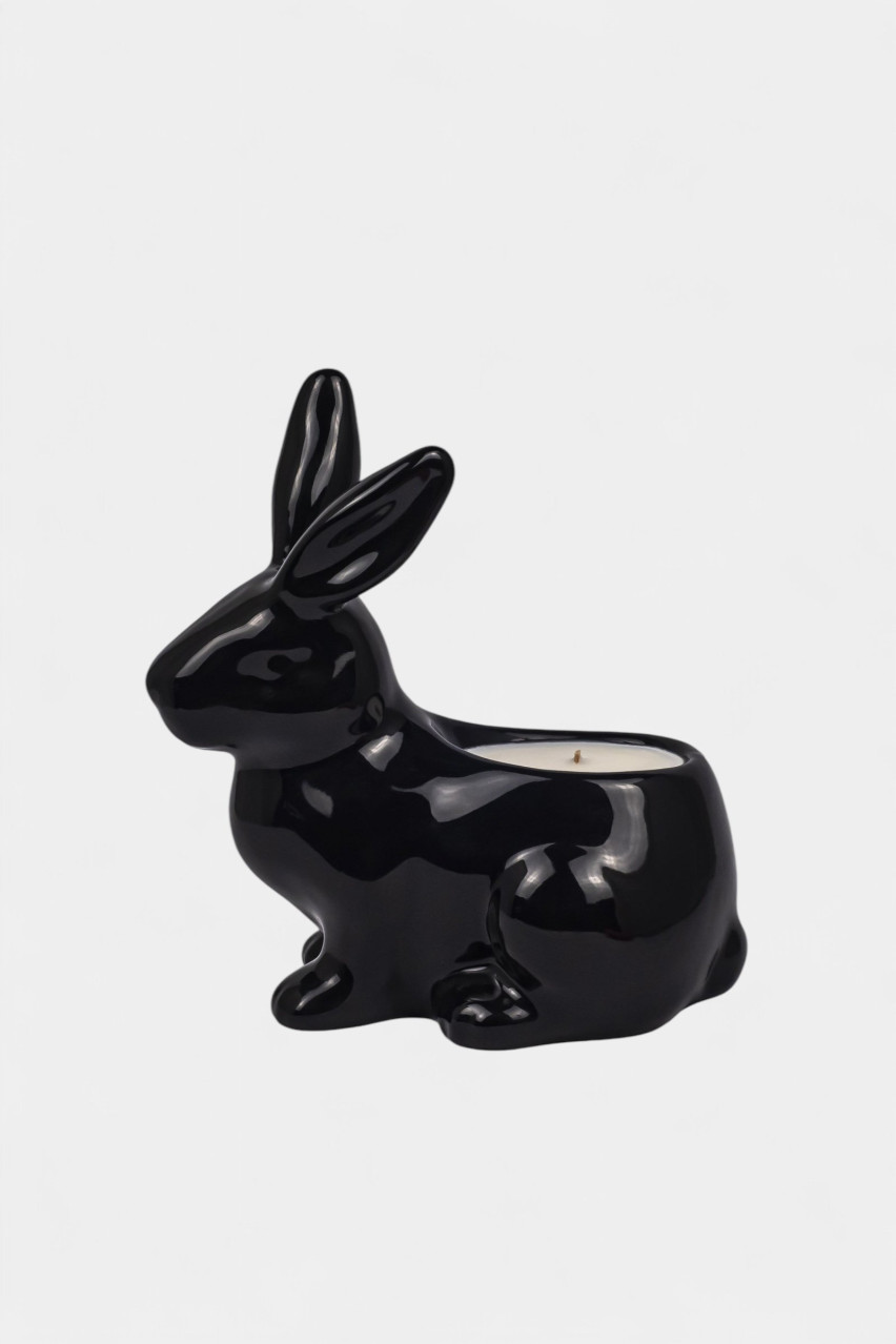 Черная соевая свеча «Заяц» SC-012-RB GUNIA Project