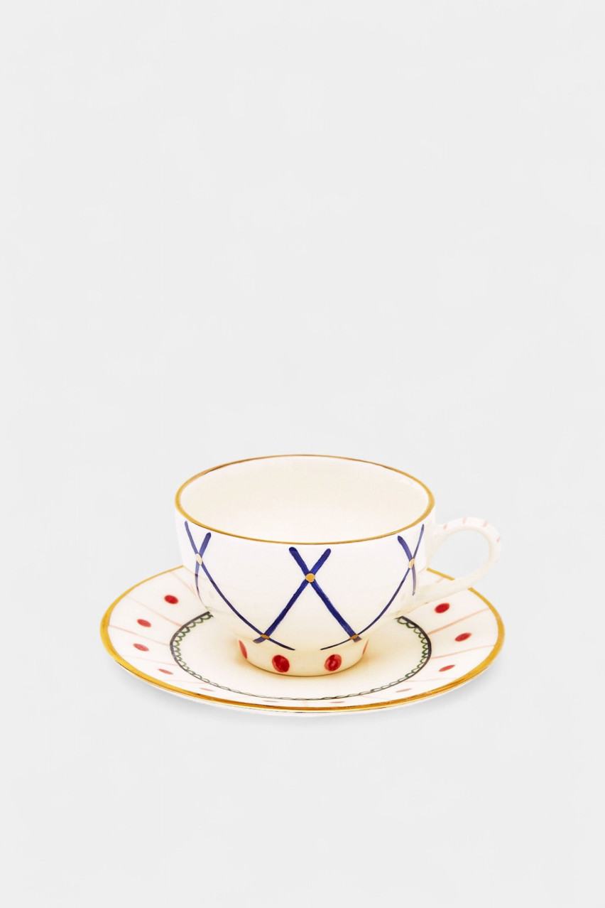 Набор из двух чашек и блюдец TC-001-EA GUNIA Project (разноцветный)