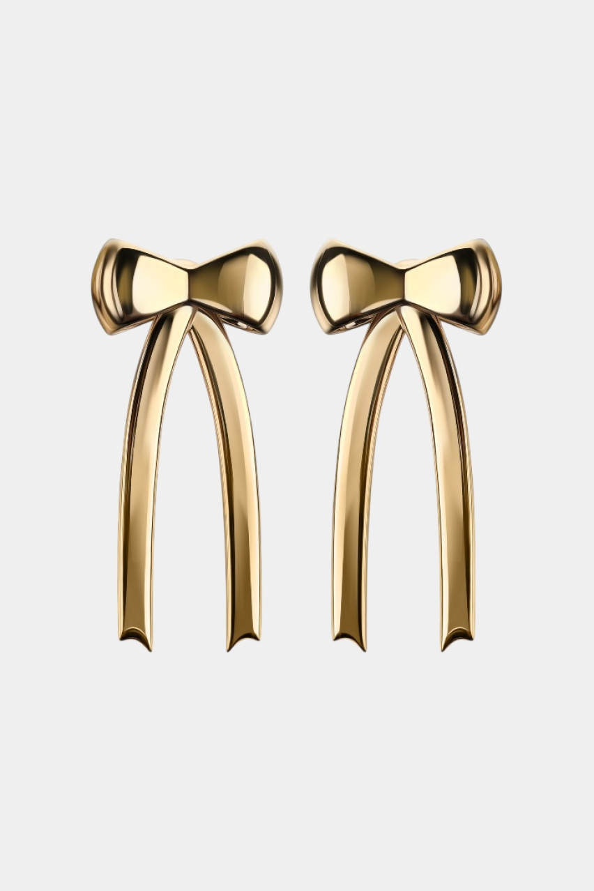 Позолочені сережки «Бант» EA-007-SN GUNIA Project