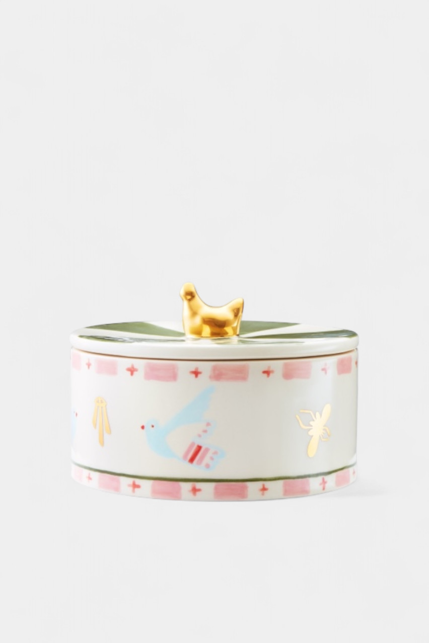 Сахарница с голубями SB-102-EA GUNIA Project (разноцветная)