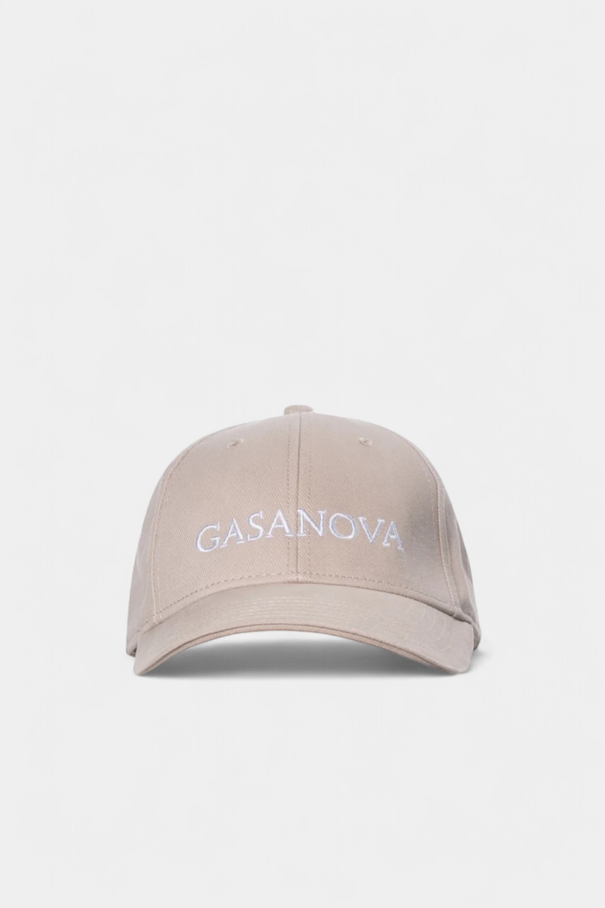 Бежевая кепка с логотипом 00Cap001С GASANOVA
