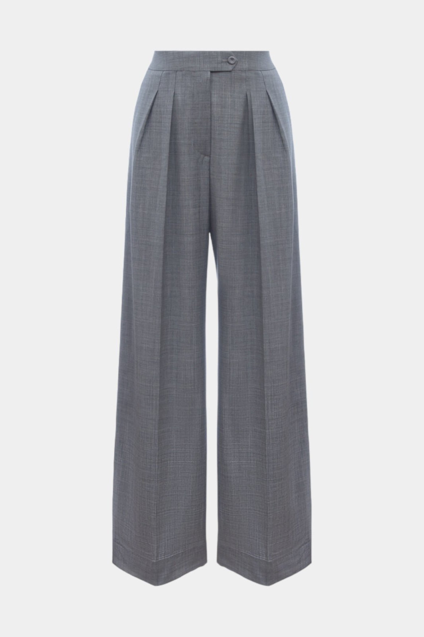 Сірі брюки вільного крою