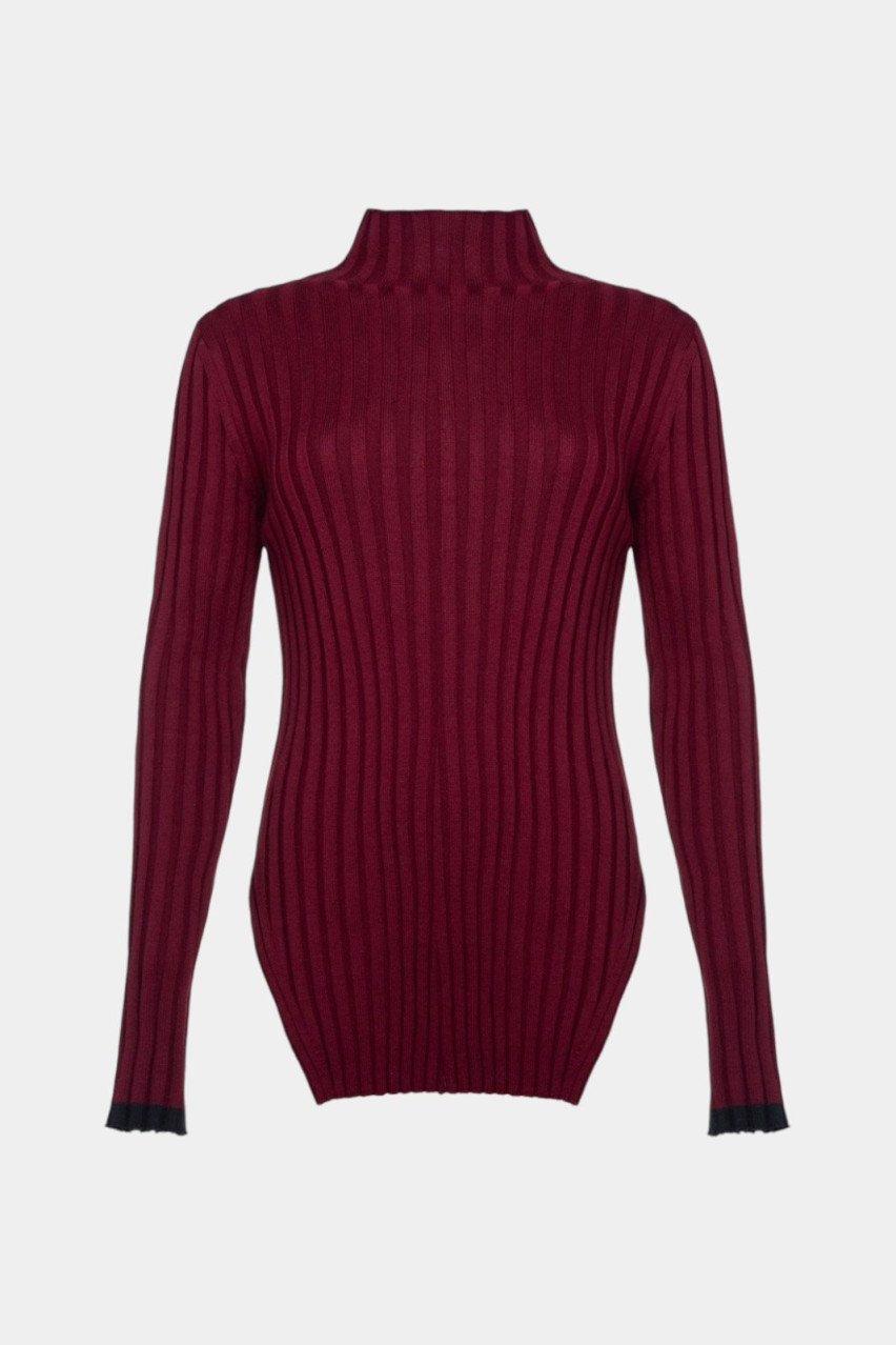 Бордова вовняна водолазка 07Golf013W GASANOVA