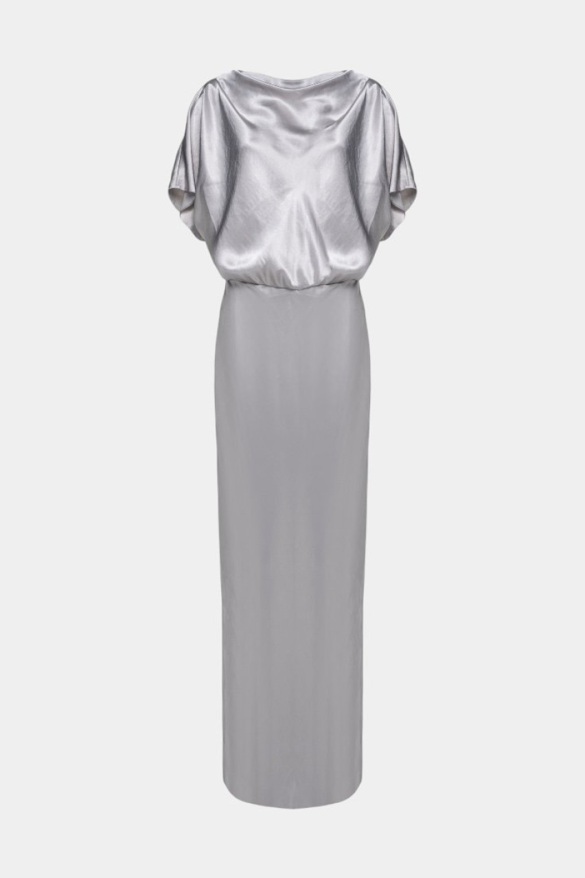 Серое максиплатье Sia 09Dress04AT GASANOVA