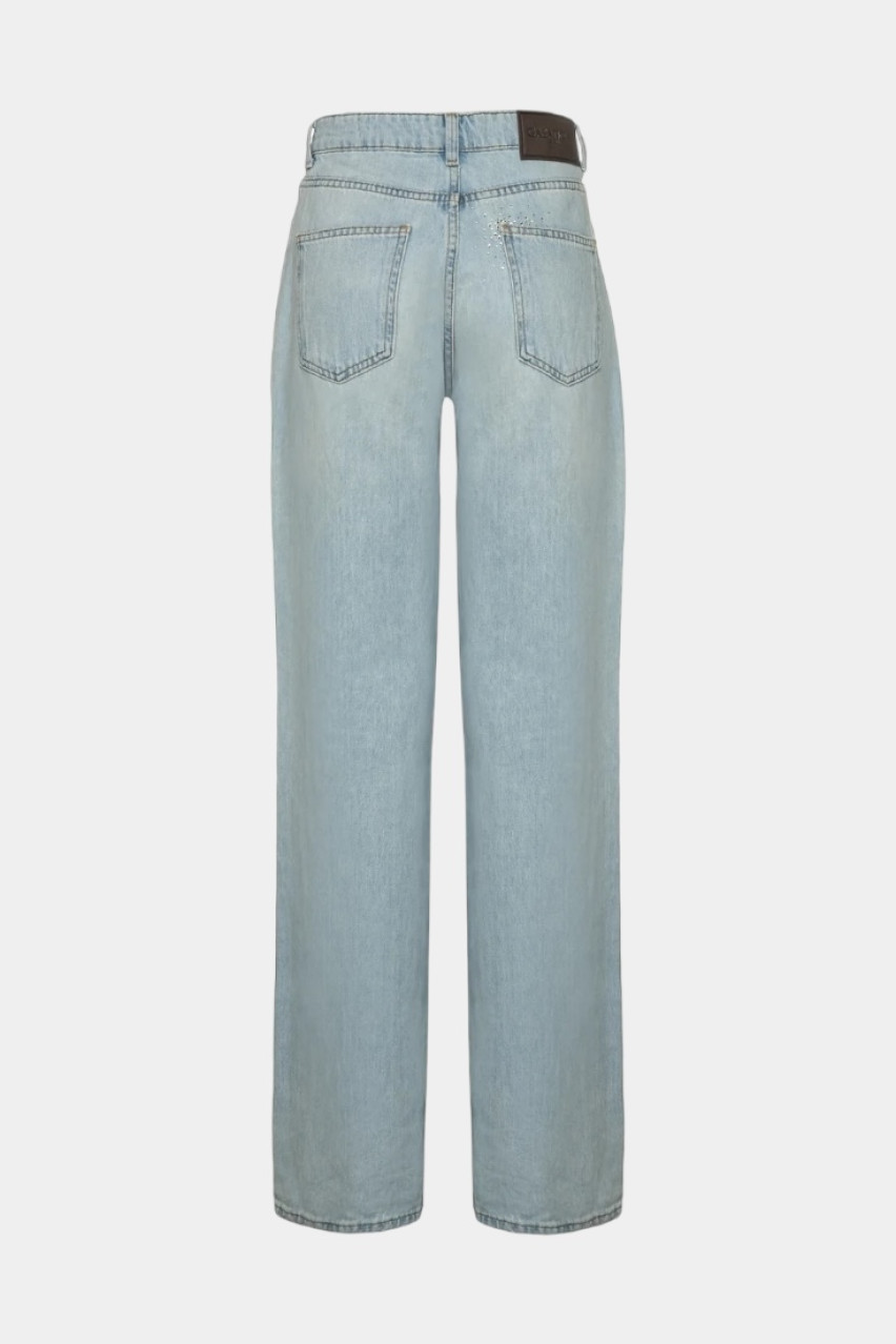Блакитні джинси з розсипом стразів 03Jeans031J GASANOVA