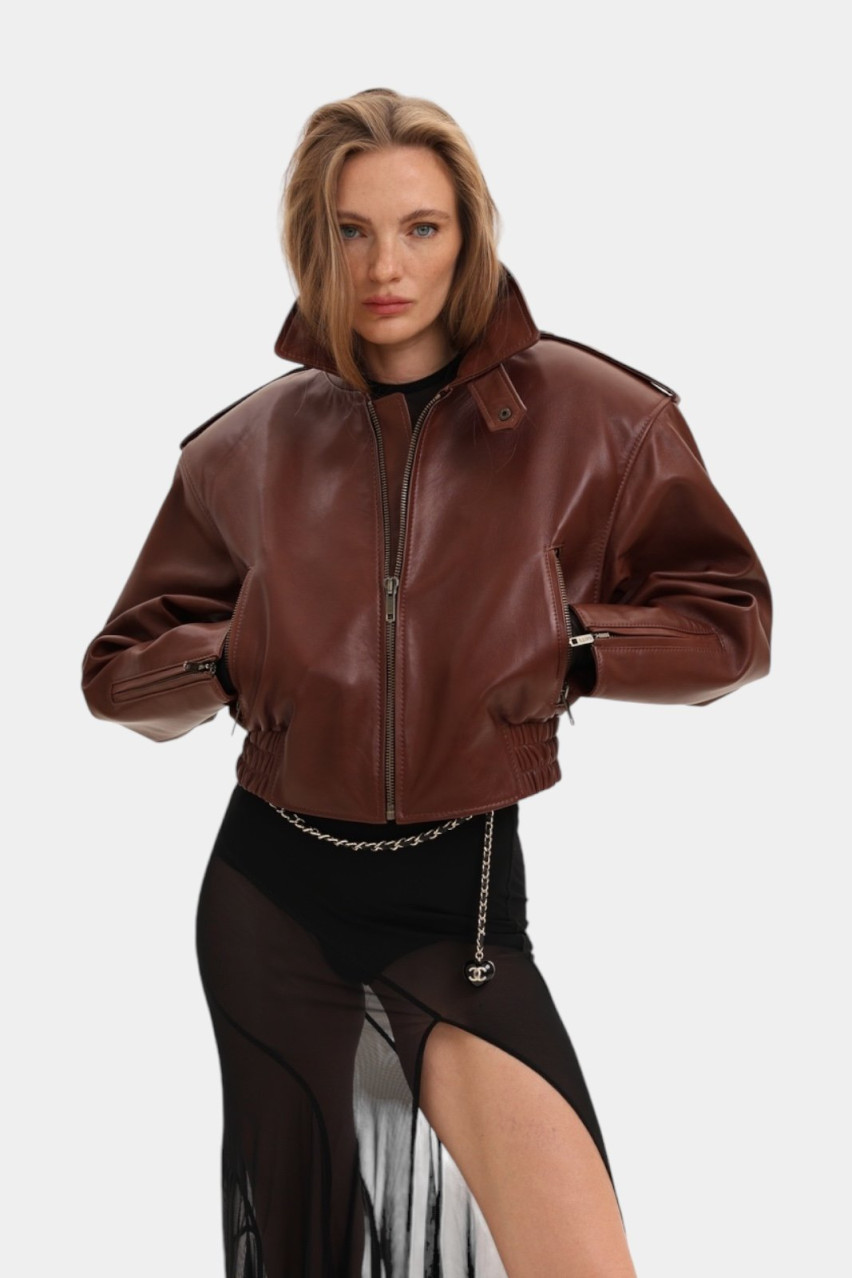 Коричневая оверсайз куртка Major GOT'S.Label